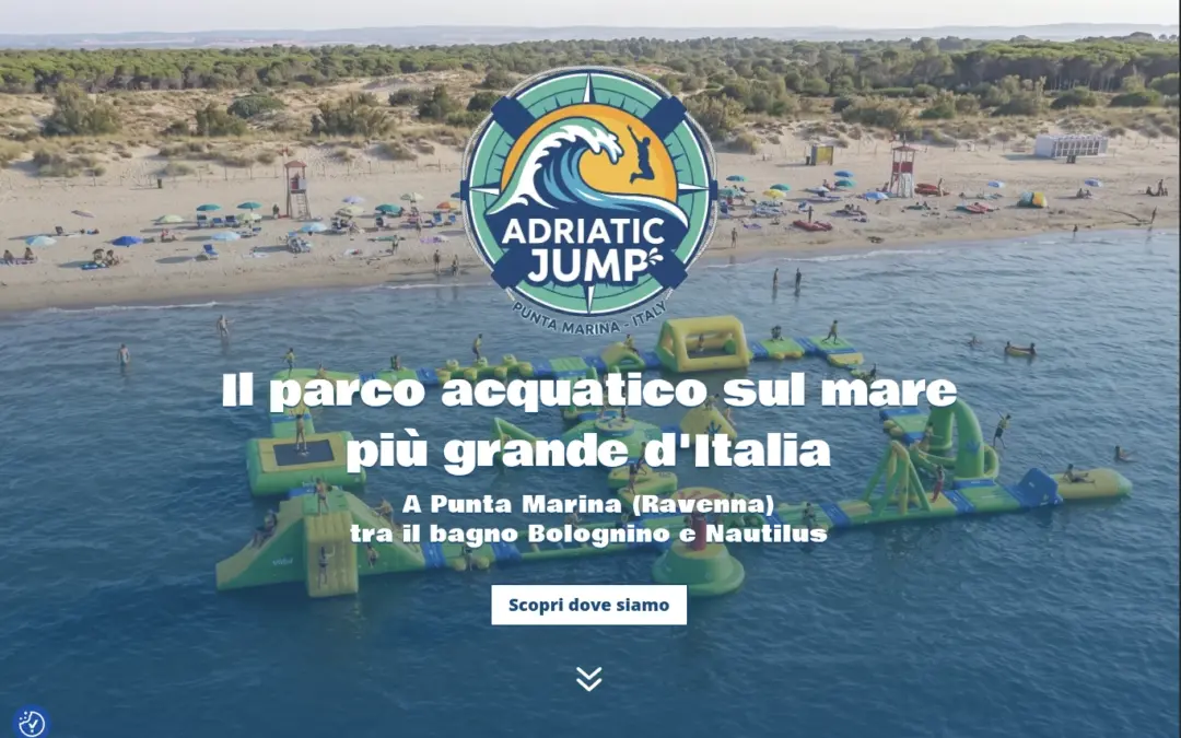 Anteprima del sito Adriatic Jump, realizzato da MontiniWeb