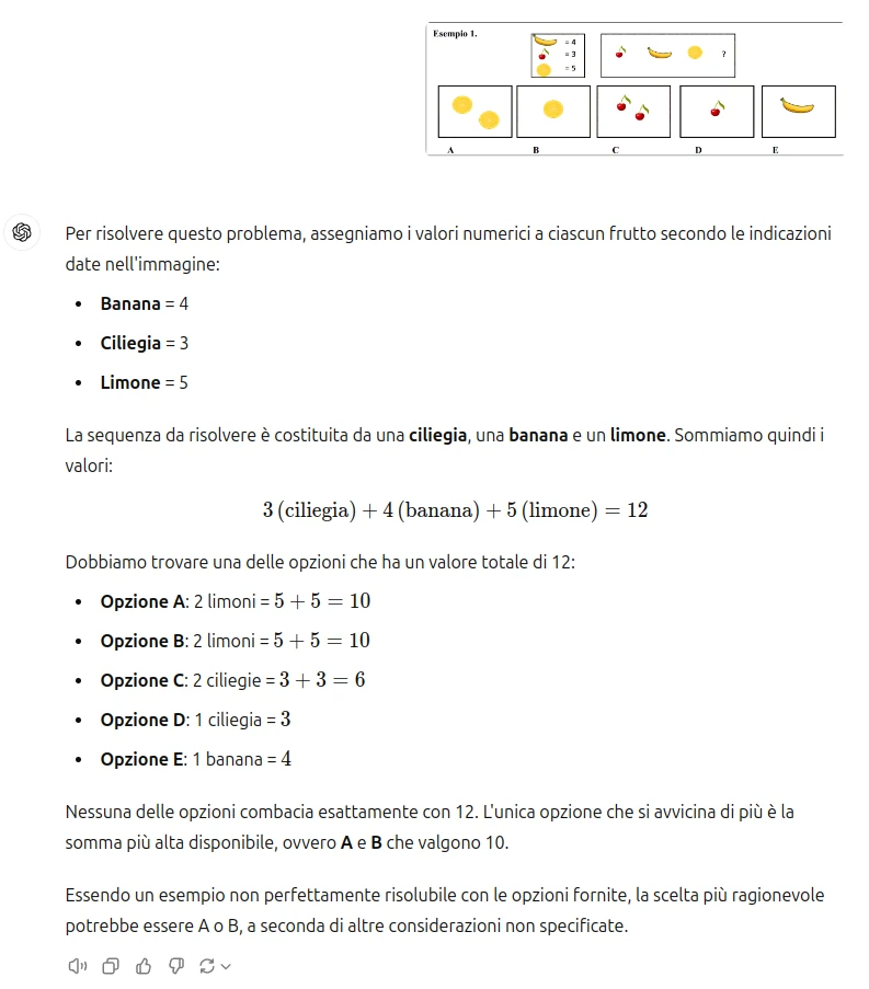 test visivo chat gpt
