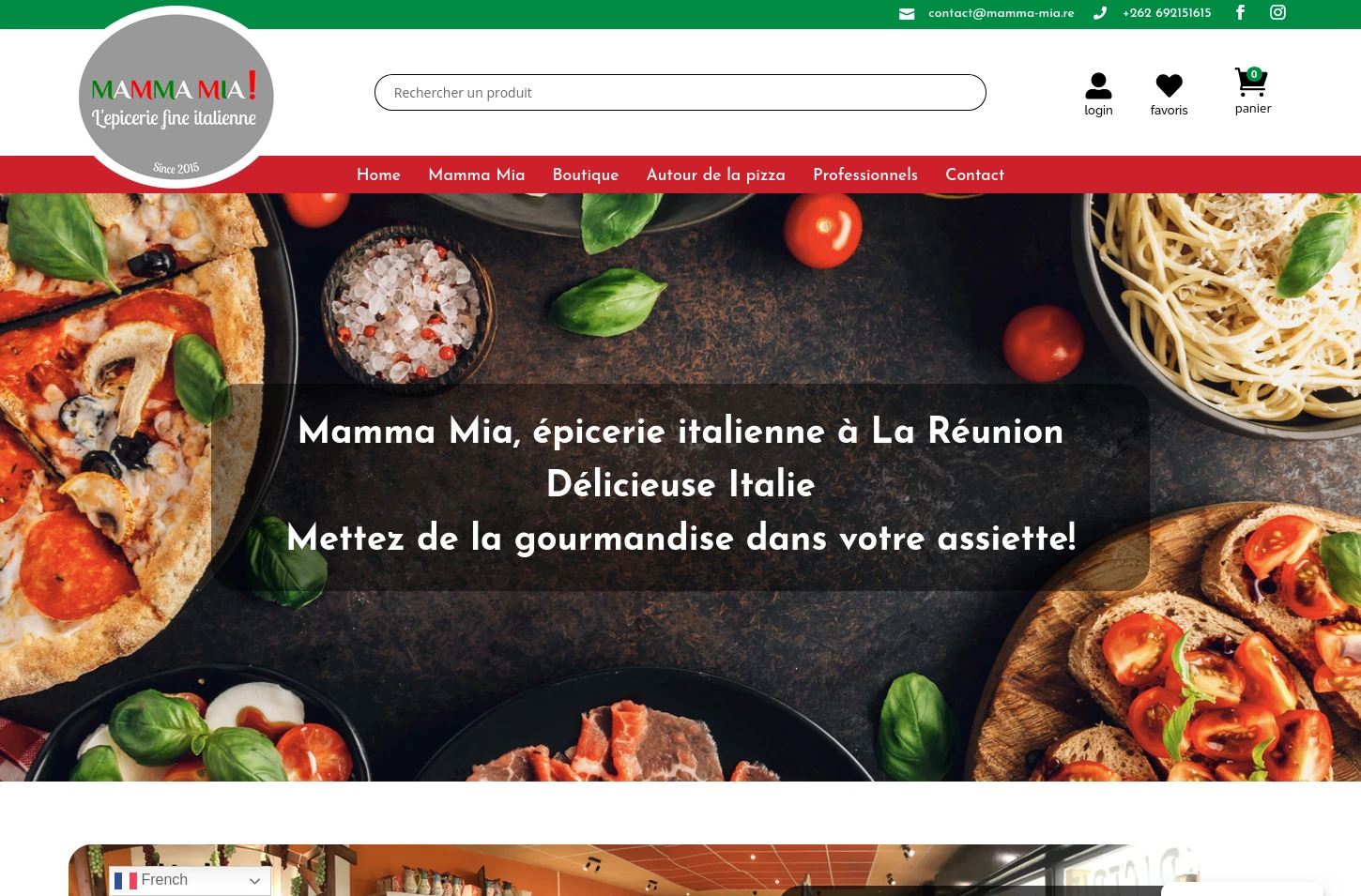 E-commerce B2C e B2B: Mamma Mia Réunion