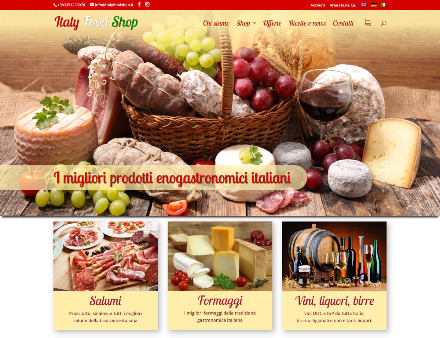 Sito e-commerce multilingua. Professionale e sicuro.